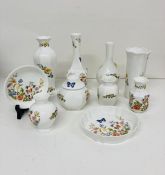 Ten pieces of Aynsley china "Cottage Garden"