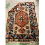 A Turkish Indigo rug/carpet (2.00 x 1.35)Condition Report good condition needs cleaning