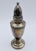 A Sterling (Columbia) silver pepper pot (43g)