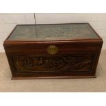 A Chinese camphor chest (legs are inside of the chest) (W97cm x D51cm x H52cm)