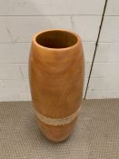 A contemporary wooden umbrella stand (H64cm)