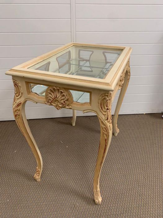 A French Rocco style bijouterie table (H78cm W70cm D48cm) - Image 4 of 4