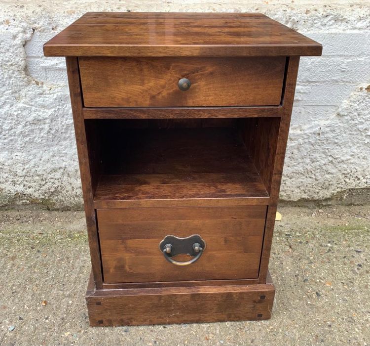 A Laura Ashley bedside with drawers (H69cm W47cm D45cm)