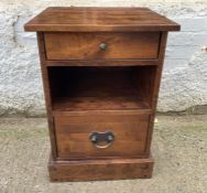 A Laura Ashley bedside with drawers (H69cm W47cm D45cm)