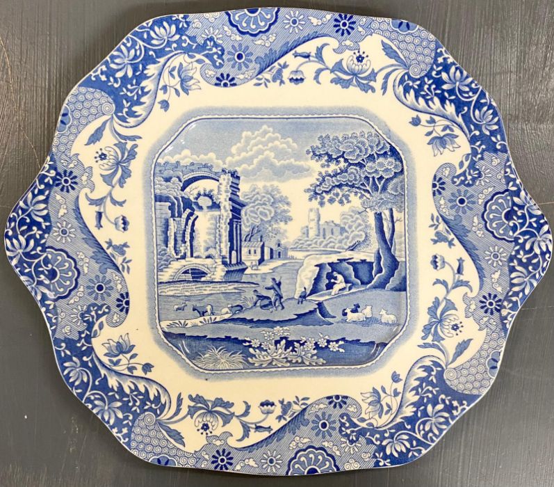 A large selection of blue and white platters, bowls, dishes and plates various makers - Image 6 of 8