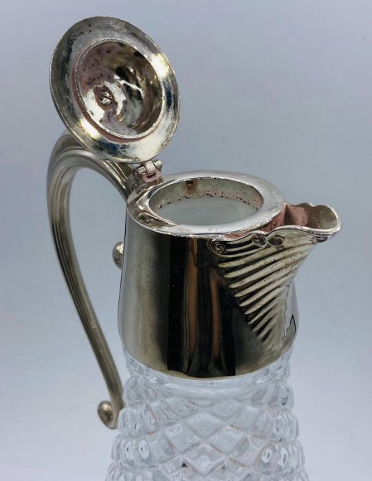 A Silver plate and cut glass decanter. - Image 2 of 4