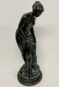 A Falconet Bather copy moulded sculpture