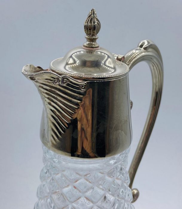 A Silver plate and cut glass decanter. - Image 4 of 4