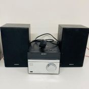 A Sony cd player CMT-S20B