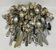A silver of silver plate cutlery