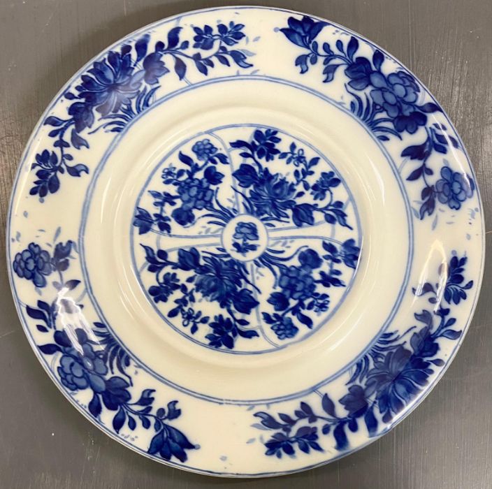 A large selection of blue and white platters, bowls, dishes and plates various makers - Image 5 of 8