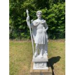 A Roman style marble statue (180 cm h)