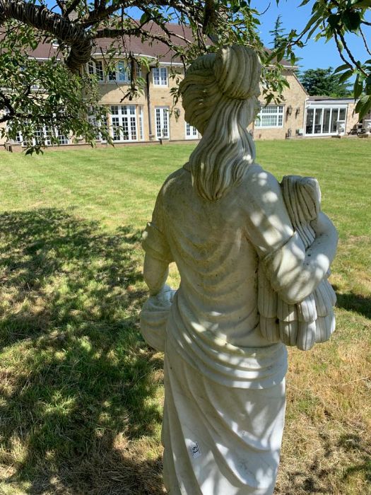 A Roman style statue of a woman 160 cm high - Image 2 of 5