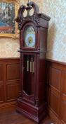A Longcase clock (230cm H x 57cm w x 32cm d)