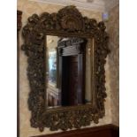 A French style mirror (120cm h x 90 cm w)