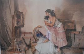 Sir William Russell Flint RA ROI (1880-1969) Scottish (after), 'Model critic', a limited edition