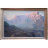 A 20th century South African school, "Sunrise and Silver trees. Table Mt", signed: "INNES" lower