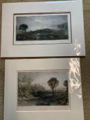 A pair of 19th century Landscapes prints, framed and glazed.