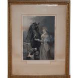 A print after Heywood Hardy (1843-1933) British, "Thorough bred", elegantly framed and glazed, (