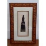 A hand carved vintage African wooden comb, from the personal collection of the Oscar winning art