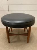 A G-Plan 1960's footstool (H44cm Dia54cm)