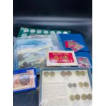 A quantity of medallions, reproduction coins and coins sets