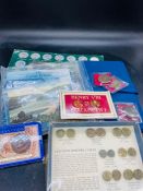 A quantity of medallions, reproduction coins and coins sets