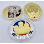 Three collectable coins Diamond Jubilee, The Three Kings and Year of The Three Kings.