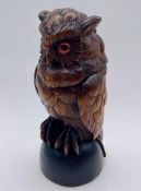 A black forest owl inkwell