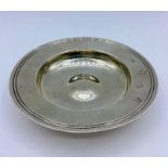 An silver Armada dish (108g) by Boodle & Dunthorne Hallmarked for London 1970