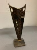 A decorative arts candle holder sculpture (H33cm)