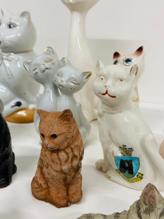 A selection of china cats - Image 2 of 3
