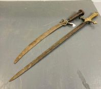 One Eastern and One decorative sword