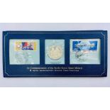 The Partners in Space commemorative Sterling silver coin and stamp set.