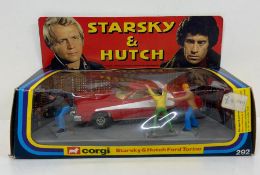 A rare vintage 1980's Corgi Toys made TV related diecast model No. 292 ' Starsky & Hutch Ford Torino