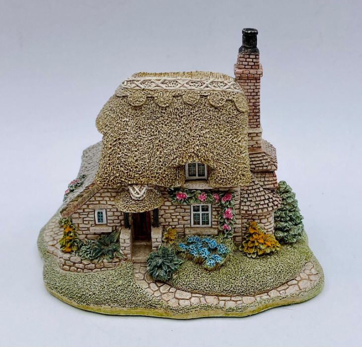 Two Lilliput Lane cottage and three owls. - Image 7 of 10