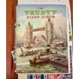 An album of various stamps