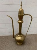 A Moorish style brass ewer (H80cm)