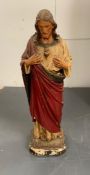 A statue of Jesus, sacred heart (H42cm)