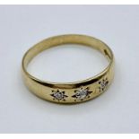 A 9ct gold Gypsy Ring Size Z