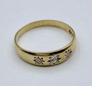 A 9ct gold Gypsy Ring Size Z