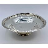 Small silver bowl on circular foot (Total weight approx 150g) Hallmarked London 1929 by Jones and