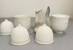 A selection of six boxed Lladro items to include, Summer Bell, Spring Bell, Fall Bell, Art Brings Us