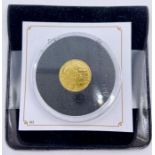 A Jubilee Mint Tristan da Cunha 9 carat gold 1 g coin
