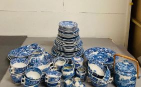 A Large collection of Spode Italian pattern china.