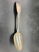 An Irish silver spoon, hallmarked for Dublin 1807, makers mark RA