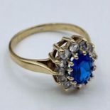 A 9ct gold dress ring size J