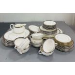 A mixed selection of dinner services of Wedgwood, Black Ulander and Royal Doulton Sarabande bone