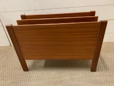 A Mid Century teak magazine rack (H35cm W50cm)