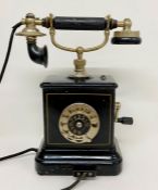 A Danish JYDSK Telefon Aktieselskab hand crank telephone